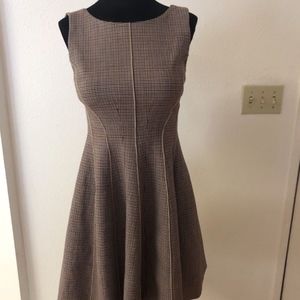 Theory Polished Plaid A-line Dress Size 0